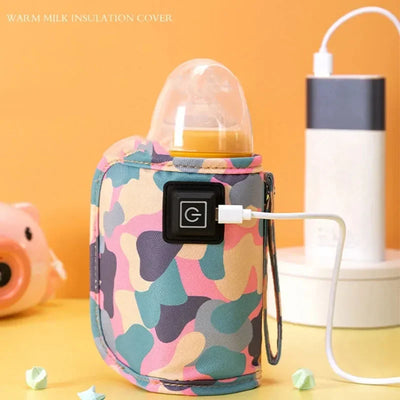 USB Milk Water Warmer Stroller Insulated Bag Baby Nursing Bottle Heater Safe Kids Supplies for Infant Outdoor Travel Accessories