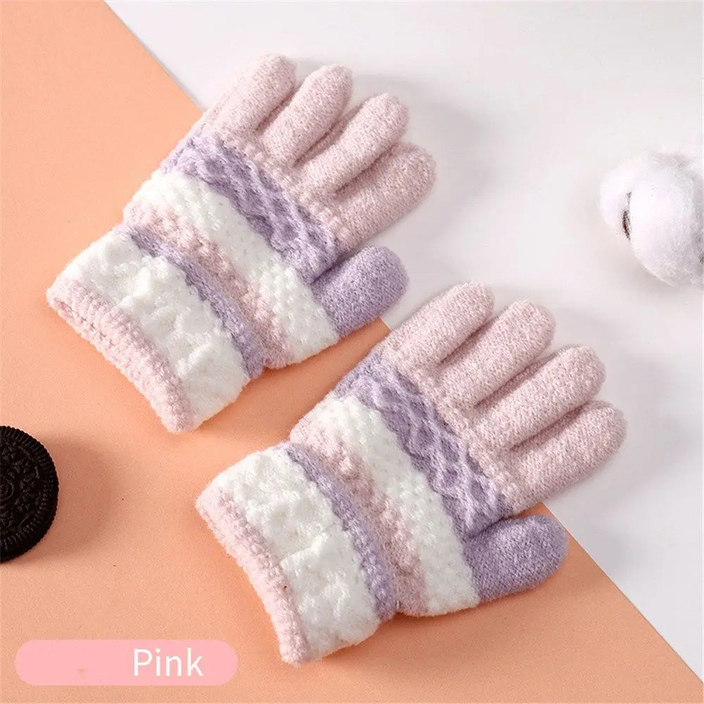 Winter Autumn Soft Knitted Baby Gloves