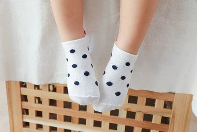 JhonTang - 5 Pairs Cute Heart Mesh Socks for Kids